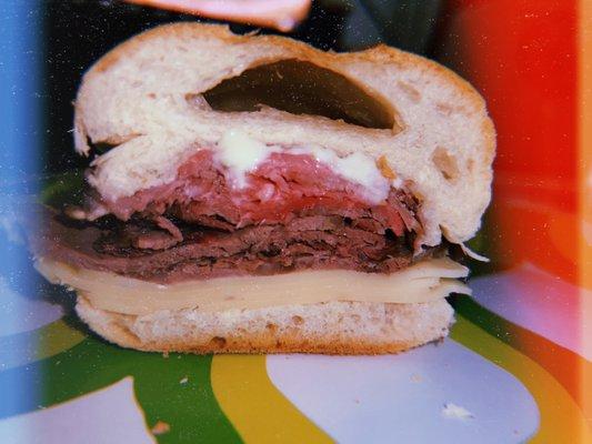 #1 Roast Beef and Swiss Cheese Whole