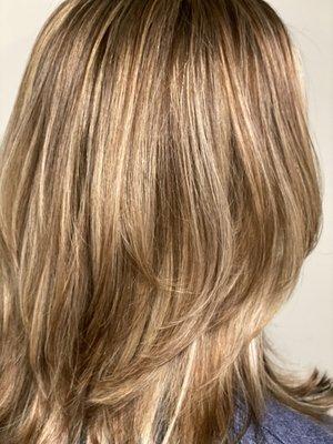 Shiny silky highlights keeping your hair healthy