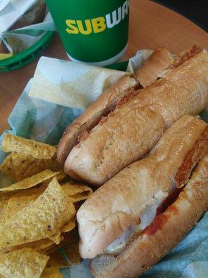 Meatballsub and Cool Ranch Doritos.