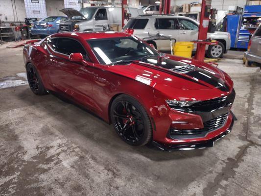 Complete exterior and wash with clay bar. Also this car was shines after high speed polish.