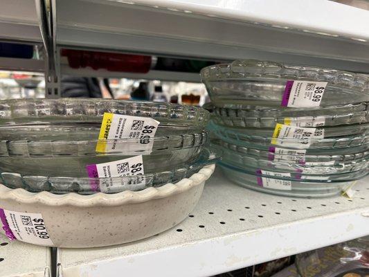 $8.99 for a used plain glass pie plate?