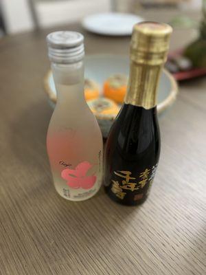 Small Junmai Ginjo and Junmai Daiginjo sakes so you can try something before committing to a big bottle