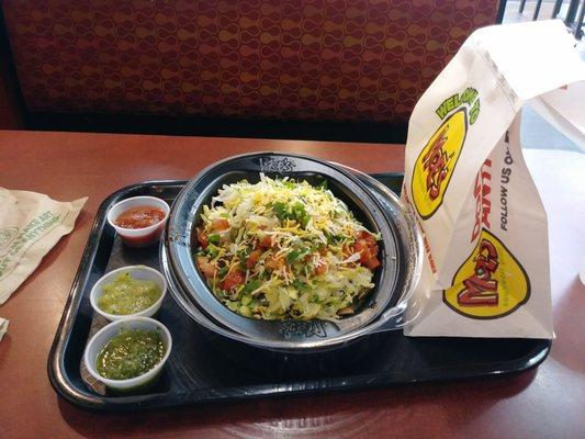 Lunch for today. Steak bowl.