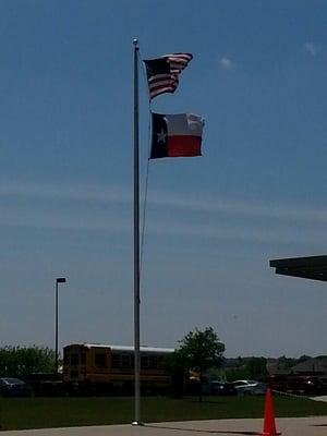 Here at the parking lot.. it's a sunny but a bit windy day.