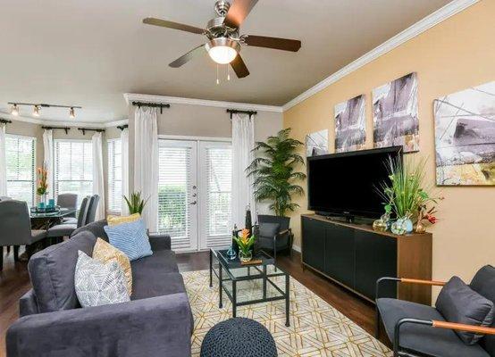 Living Room and Dining Room