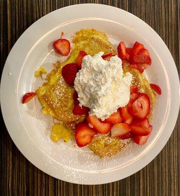 Fresh Whipping Cream, Strawberry Waffle