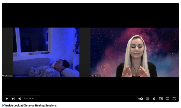 An example of what it's like to experience a remote Reiki session. Watch the full process here: https://www.youtube.com/watch?v=pVbQ7WVA0