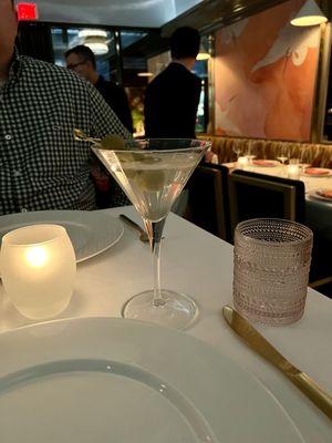 The dirty martini with sea salt foam, the best dirty around