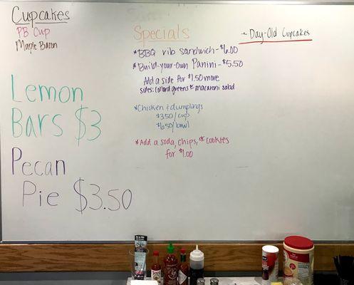 white board specials