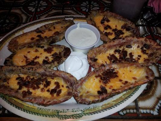 Potato Skins. Huge and full of flavor.