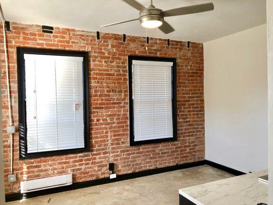 Exposed Brick Living Area