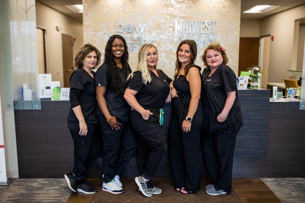 Some of our amazing medical and esthetic team.