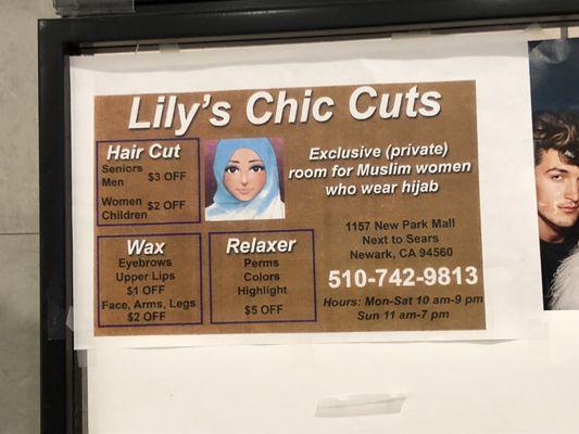 MUSLIM WOMEN!!!!!!! Finally a place for us to get haircuts!!!!!