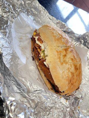 Meat filled torta