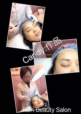 Eyebrow tattoo by candy