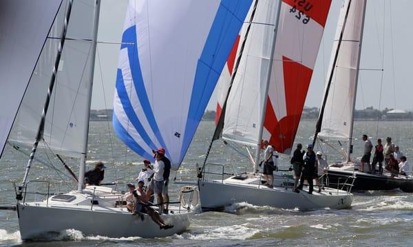 34' J105s racing on Galveston Bay