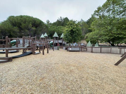 View from big kid swings.