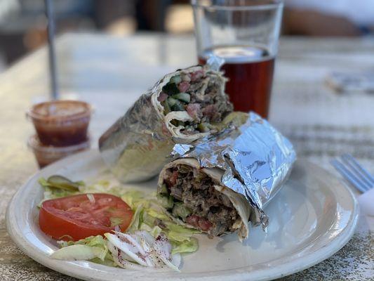 Lamb and Beef Shawerma Wrap .. was good