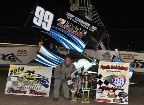 Kennedy's sponsored #99 owned & driven by Mike Kiser takes a win at Penn Can Speedway - 2014