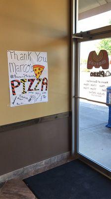 Thank you so much Briarhill Middle School! Our Marco's team were so glad to have hosted our first of many fundraisers with y'all!