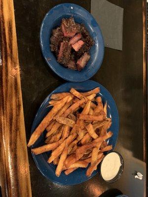 Burnt ends w/ fries