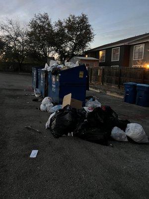 Residents can't throw trash out properly