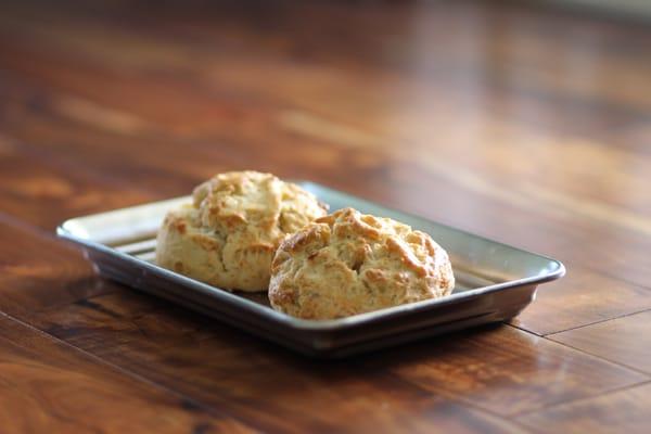 Our freshly baked scones will brighten your day, especially with a warm cup of our 100% Kona Coffee!