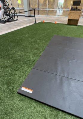 Turf and mat at LA fitness