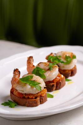 Grilled Shrimp Bruschetta