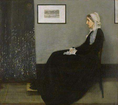 Whistler's Mother, on display in Paris