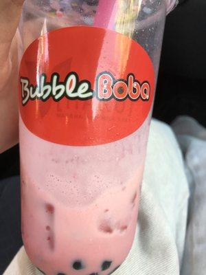 Strawberry milk tea