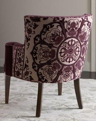 Haute House velvet medallion chair