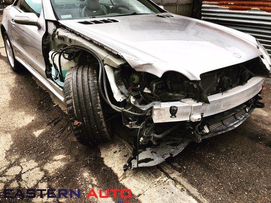 Mercedes SL55 accident - BEFORE