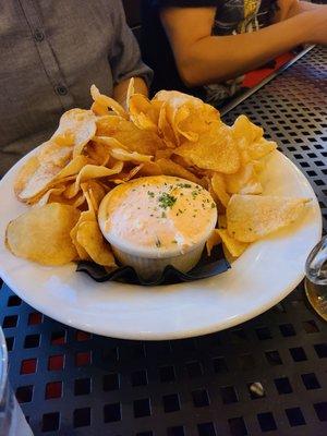 Great Nancy's Pink Dip and Chips!