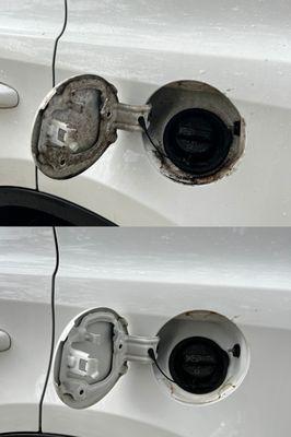 Before vs After
Gas cap cleaning