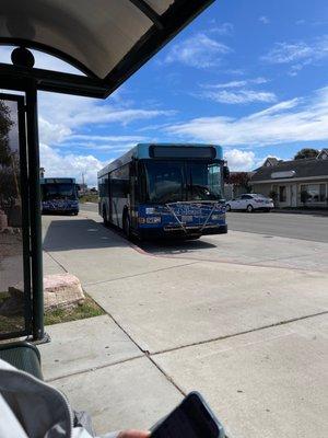 Bus # 27 at Romona Park transfer center