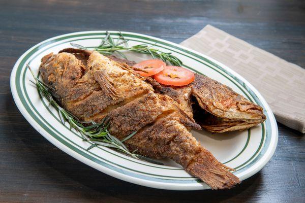 Fried red snapper