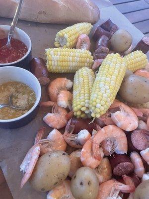 The shrimp was ON POINT for our low country boil!