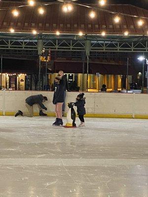 Spectators Pavilion, Masks required & customers complying, Penguin Ice Sliders.