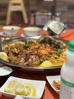 Mixed Dishes Of Haneeth, Mandi Lamb & Mandi Chicken