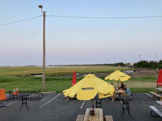 View from a table on the deck