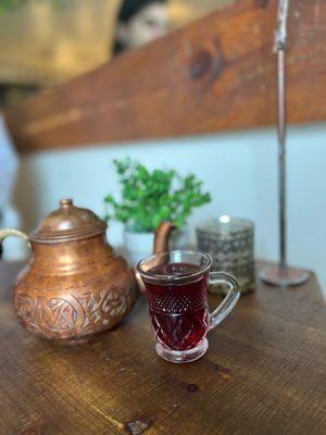 Hibiscus tea, small pot