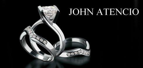 John Atencio engagement and wedding rings