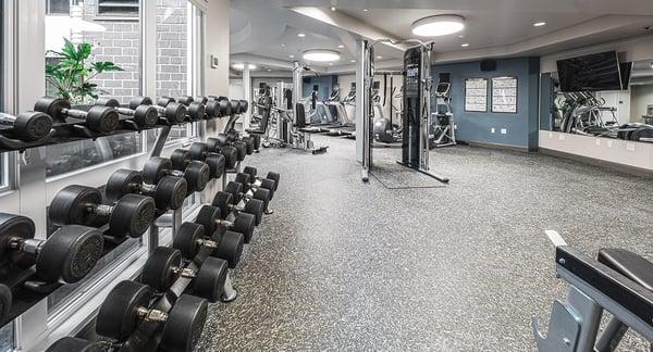 The Fitness Center at The Meyden Apartments, Bellevue, WA