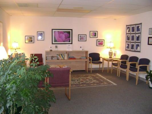 Enjoy your wait in our bright, spacious waiting area with lots of health-related reading materials...