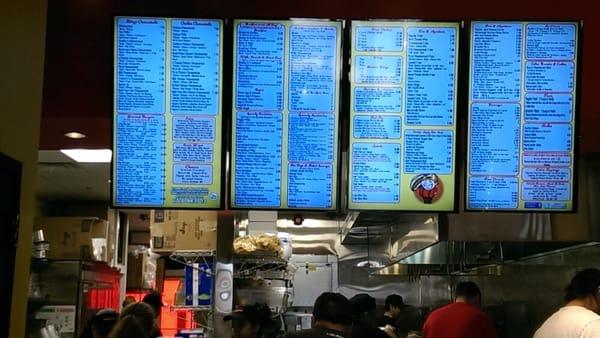 Huge menu, really WTF.