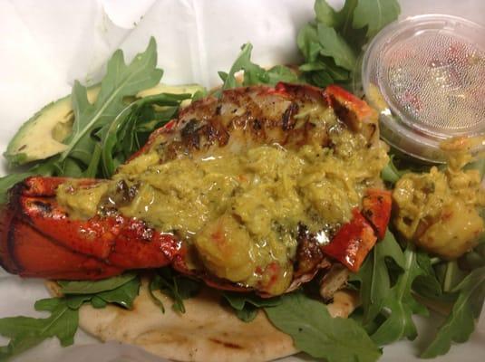 Grilled lobster tail