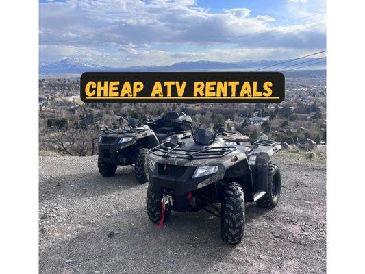 Cheap ATV rentals Utah valley