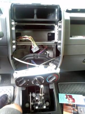 Car stereo installation