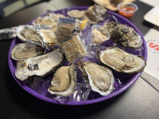 Only the best salty oysters around. YUM!!